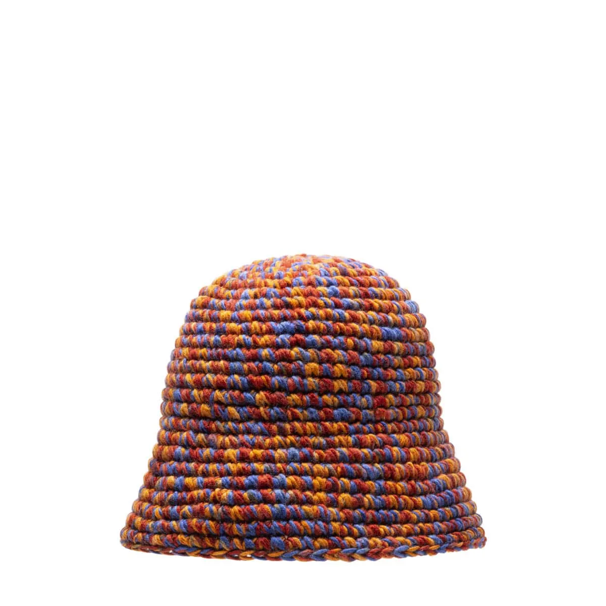 MELANGE YARN KNIT BUCKET HAT