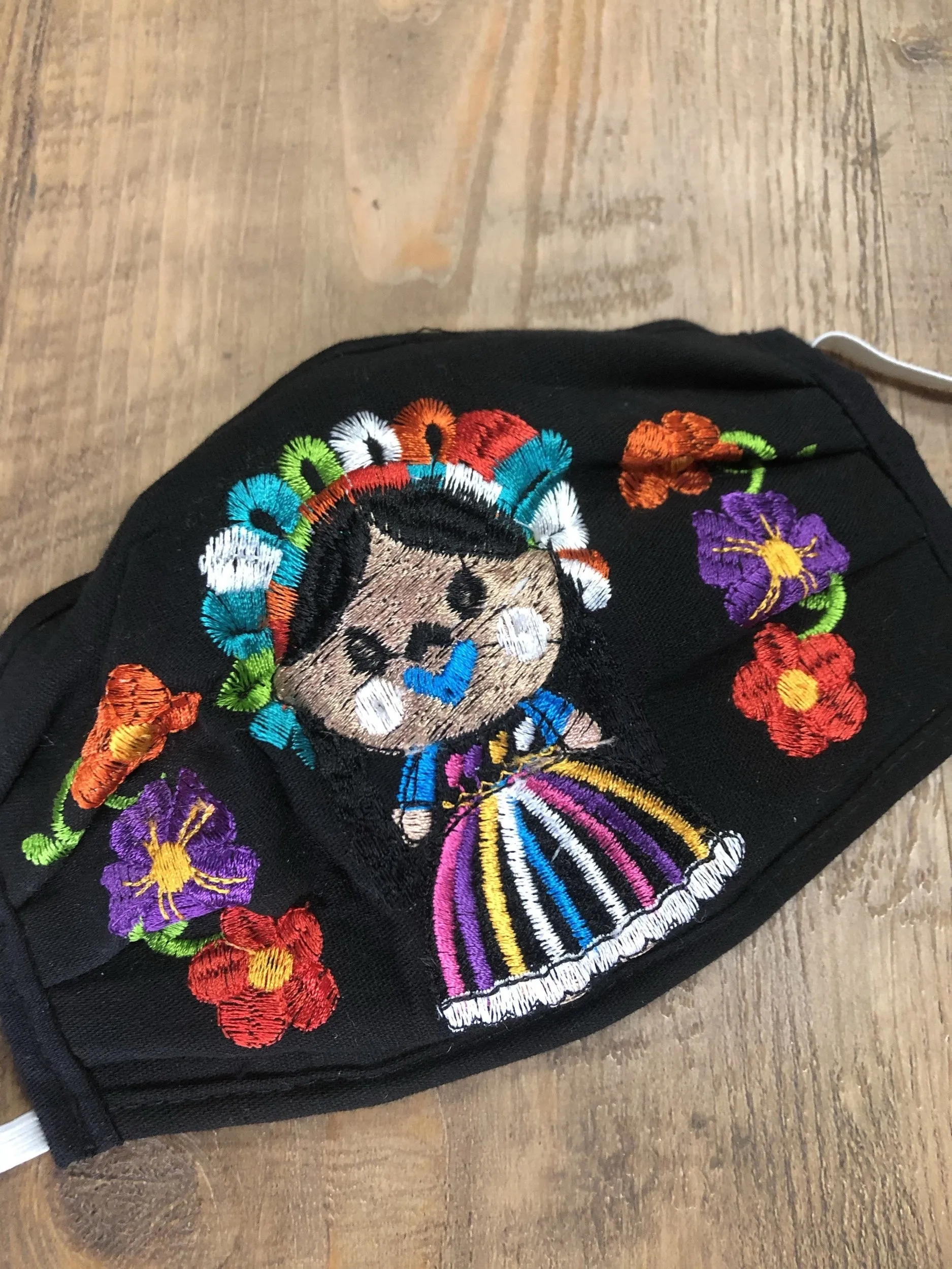 Mexican Doll Black Face Mask