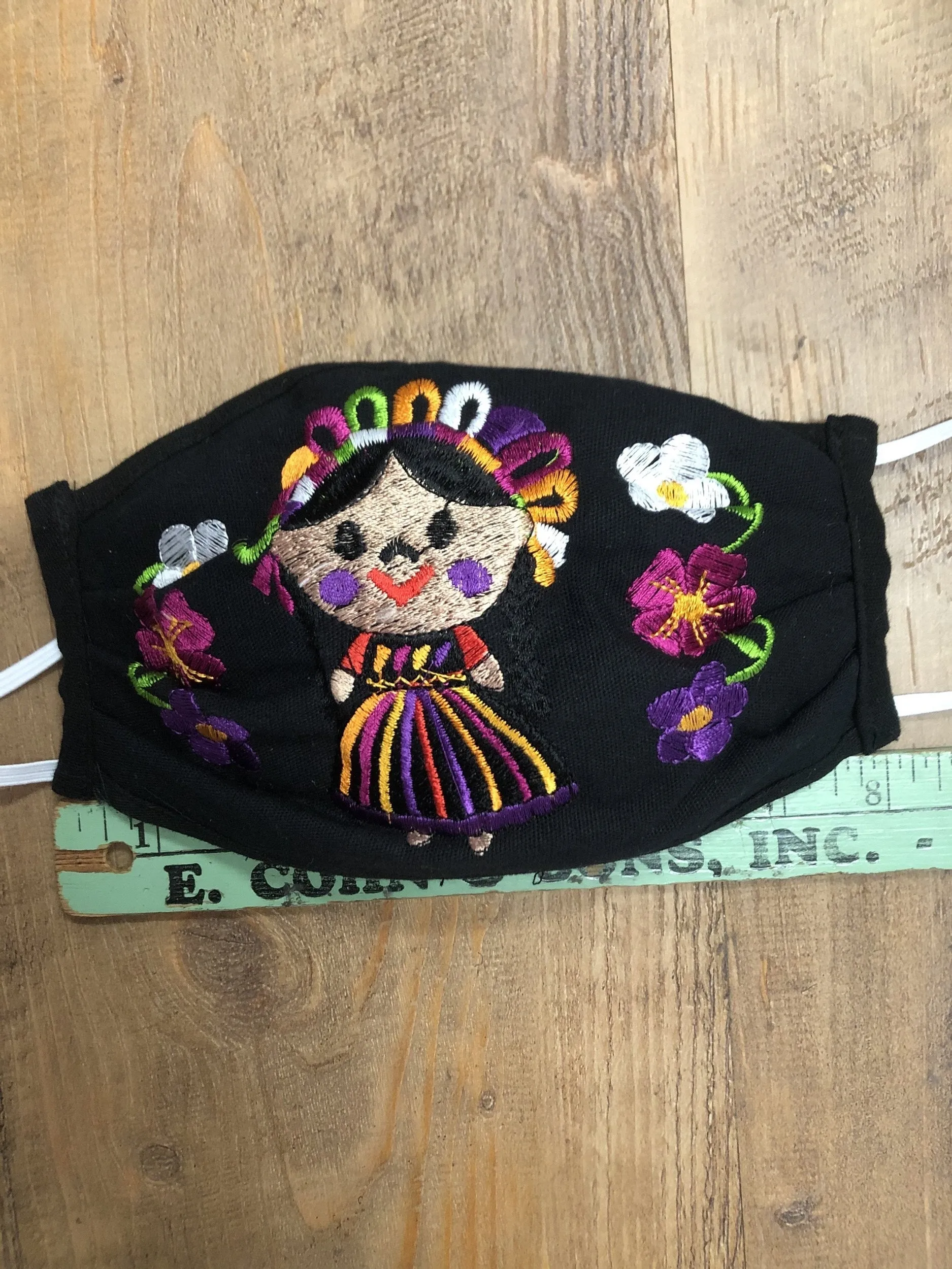 Mexican Doll Black Face Mask