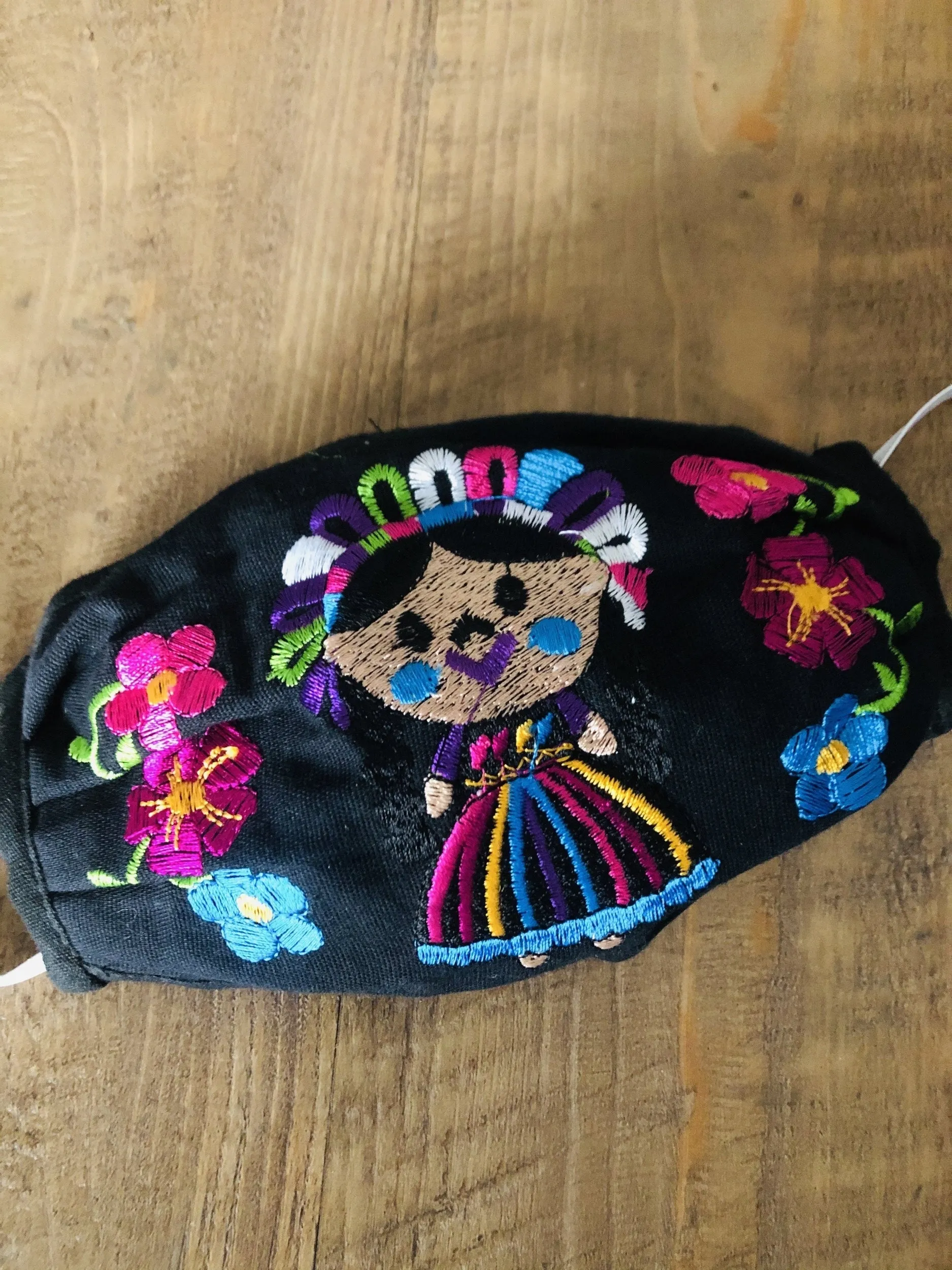 Mexican Doll Black Face Mask