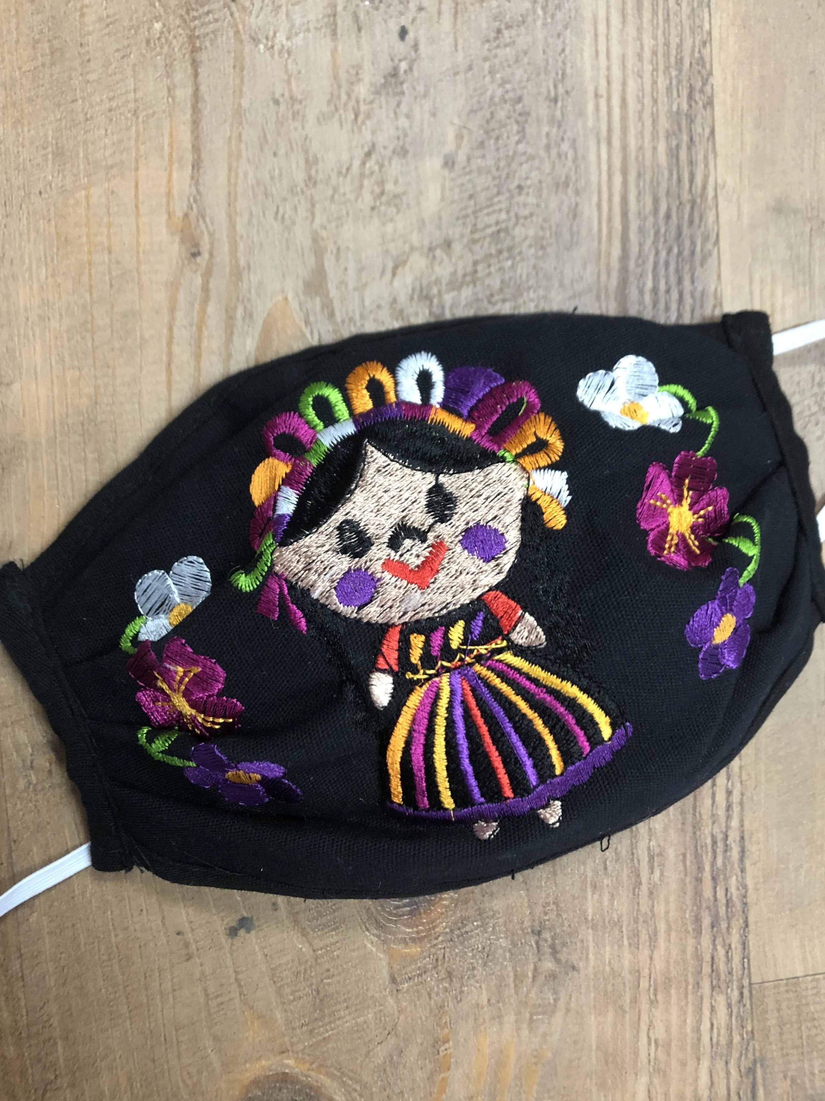 Mexican Doll Black Face Mask