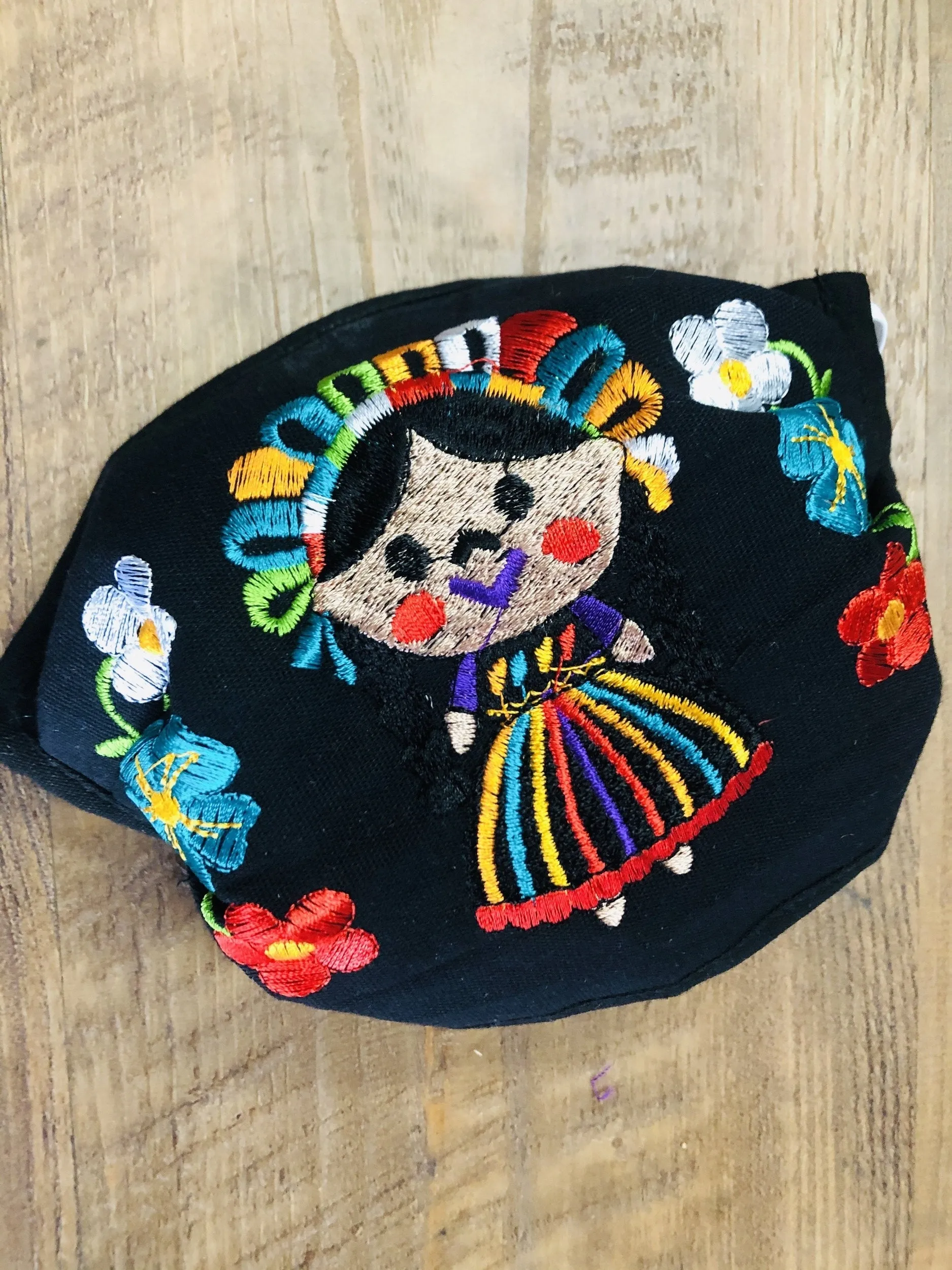 Mexican Doll Black Face Mask