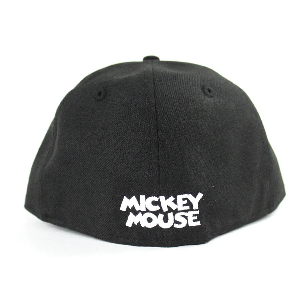 Mickey Mouse II New Era 59Fifty Fitted Hat (Black Gray Under Brim)