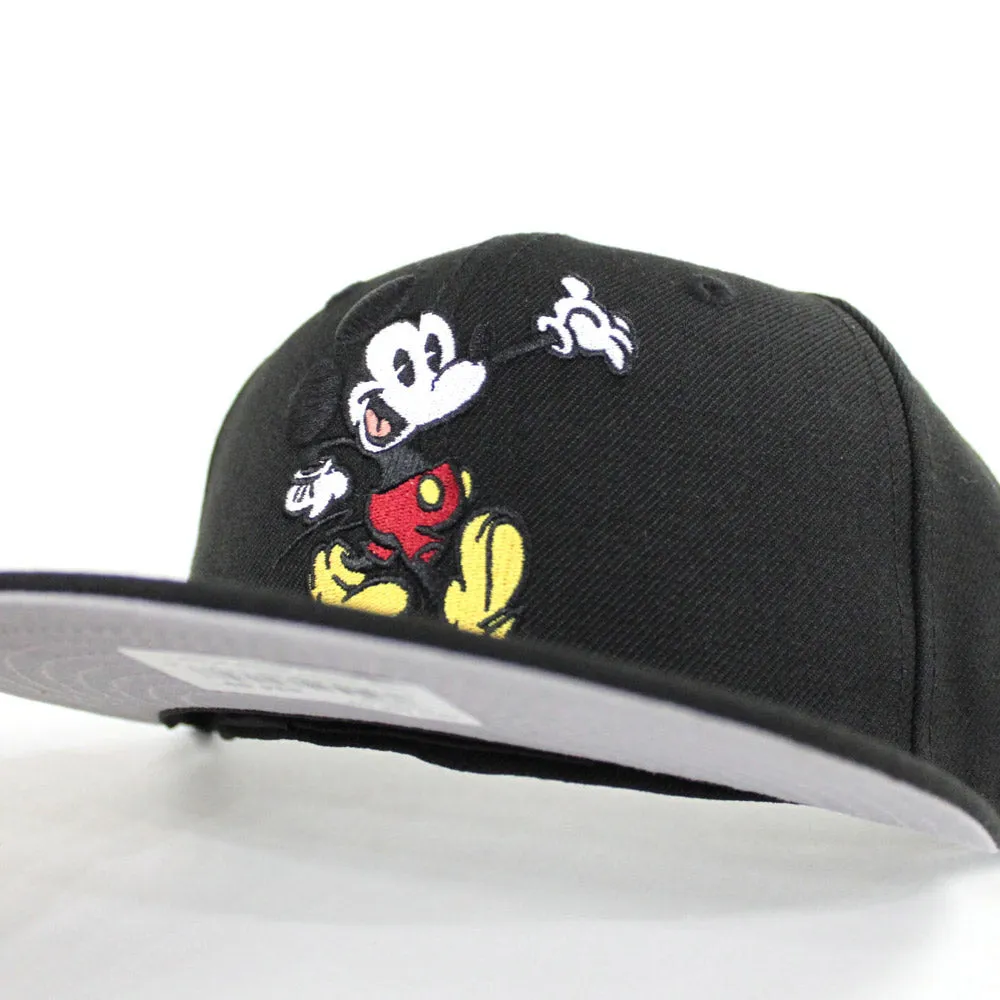 Mickey Mouse II New Era 59Fifty Fitted Hat (Black Gray Under Brim)