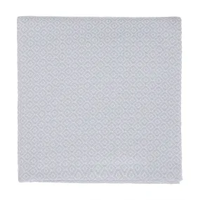 Mondego Cotton Blanket [Light grey/White]