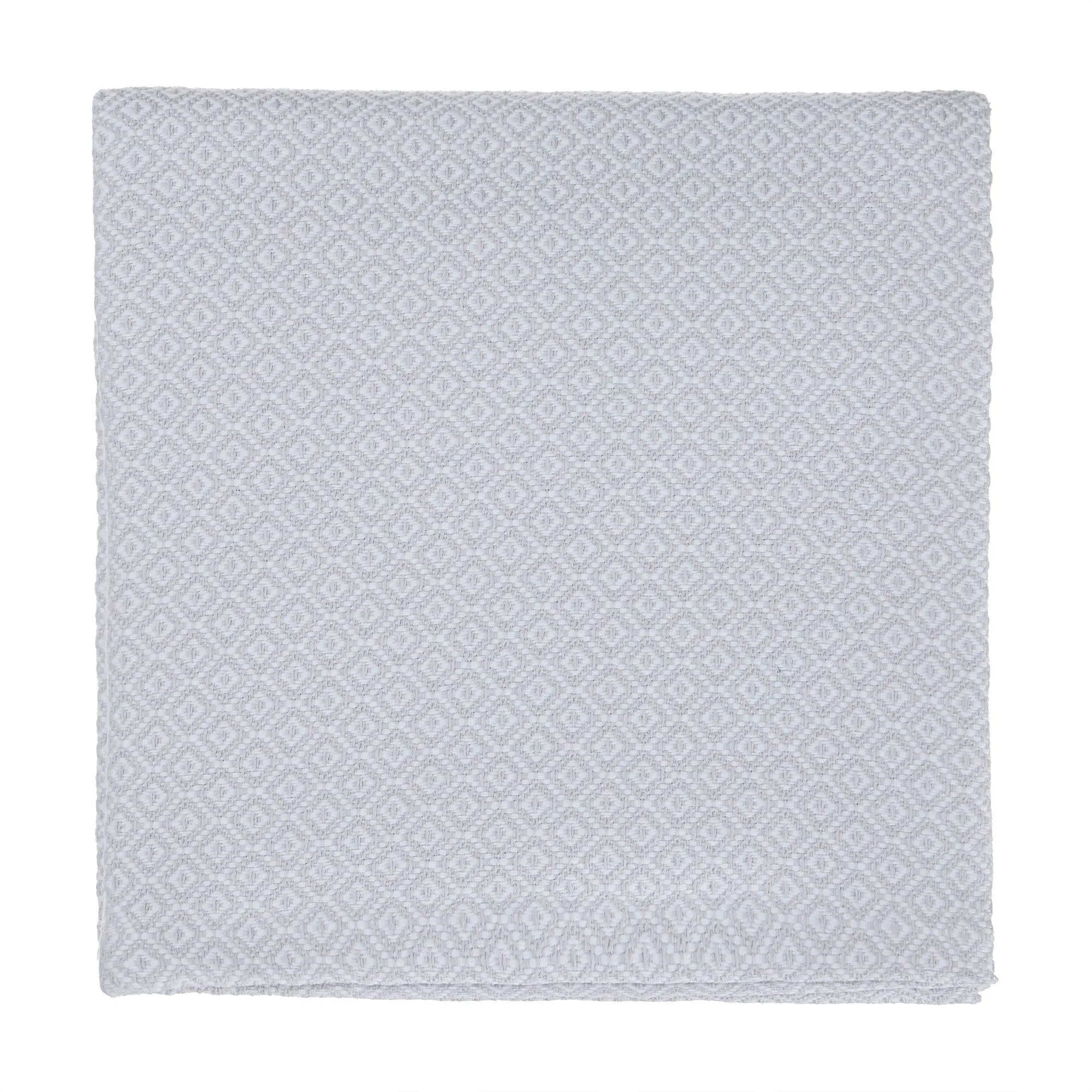 Mondego Cotton Blanket [Light grey/White]