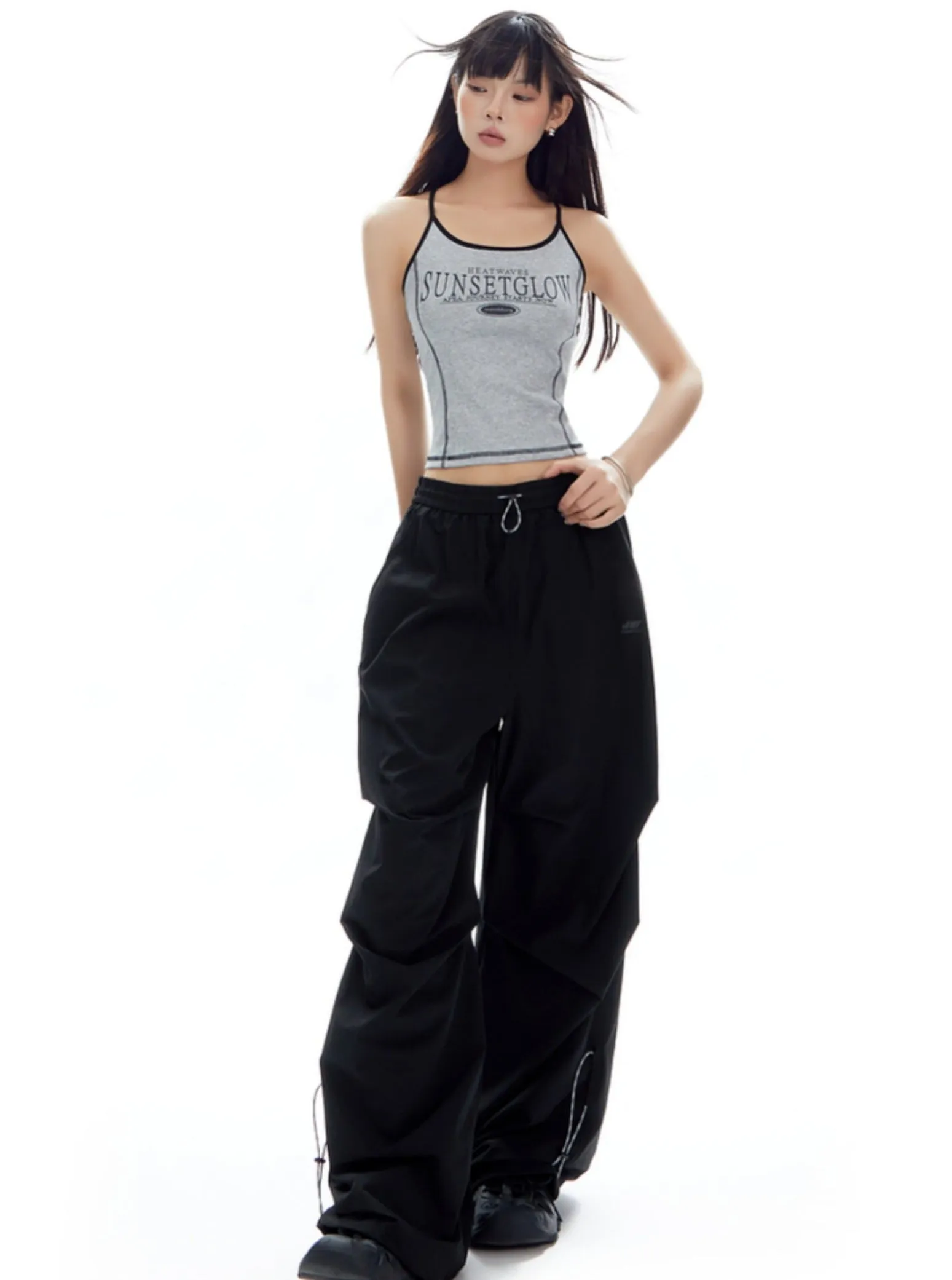 Mountaineering Loose Wide-Leg Cargo Pants