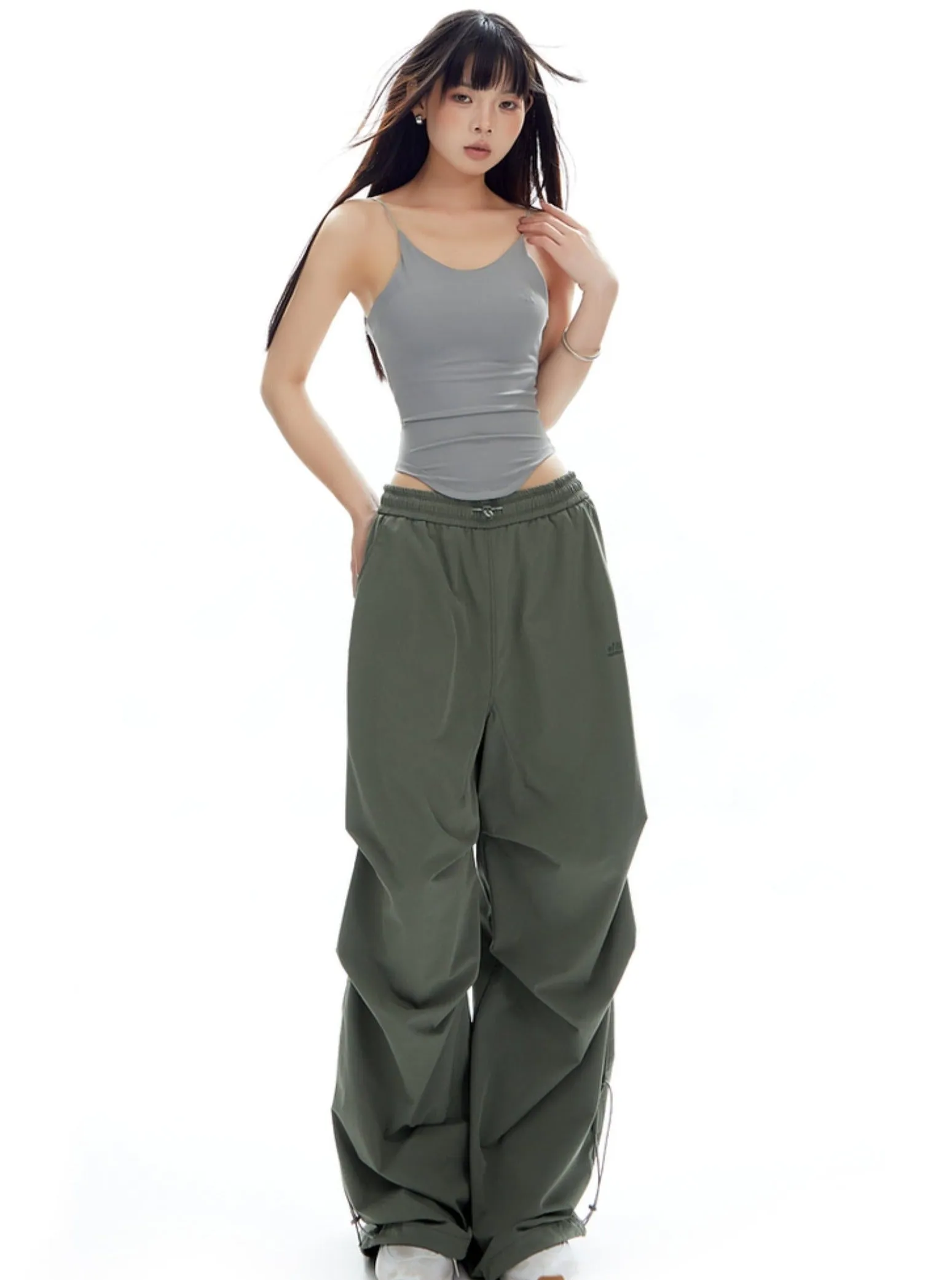 Mountaineering Loose Wide-Leg Cargo Pants