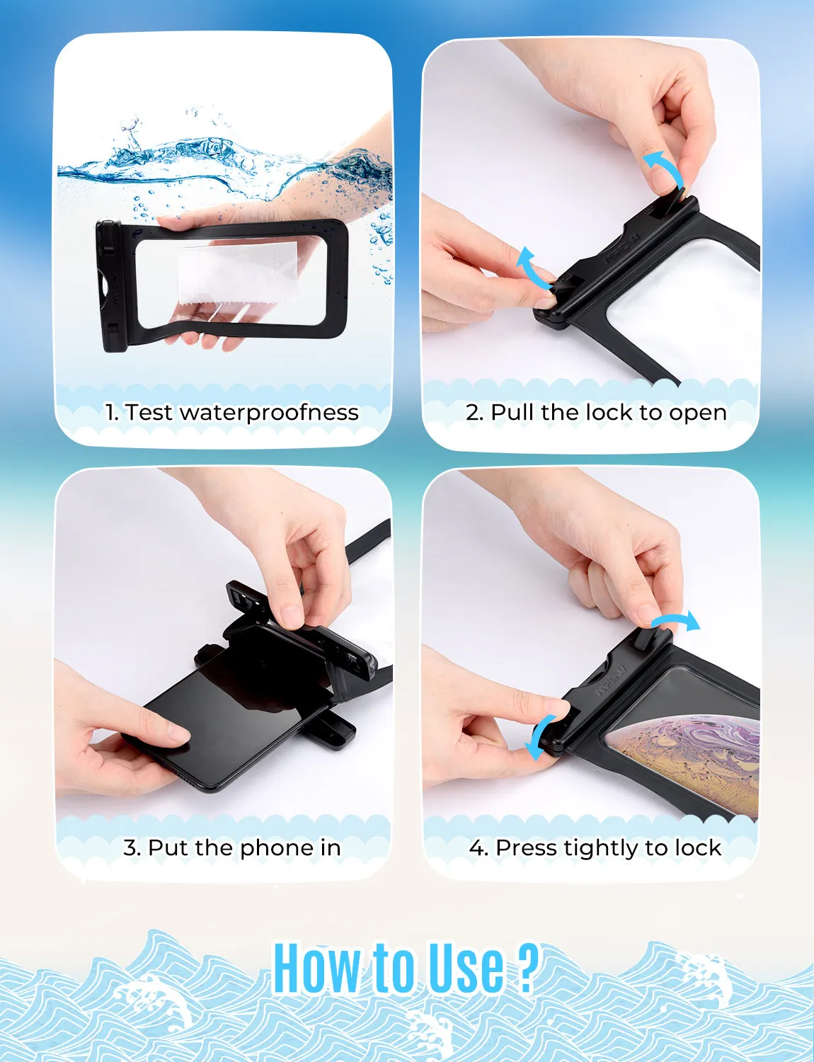 Mpow PA089A Waterproof Phone Pouch