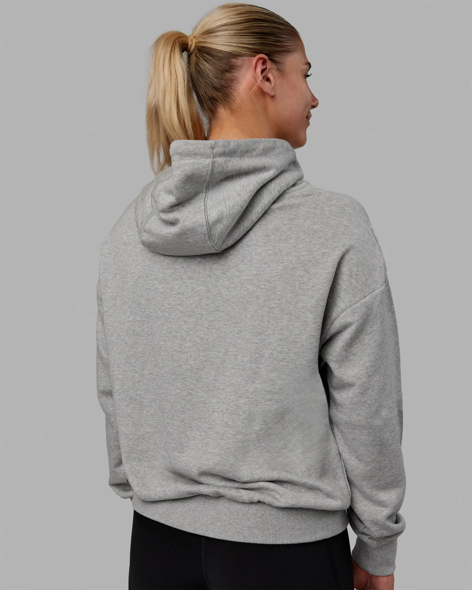 MVP Zip Through Hoodie - Light Grey Marl