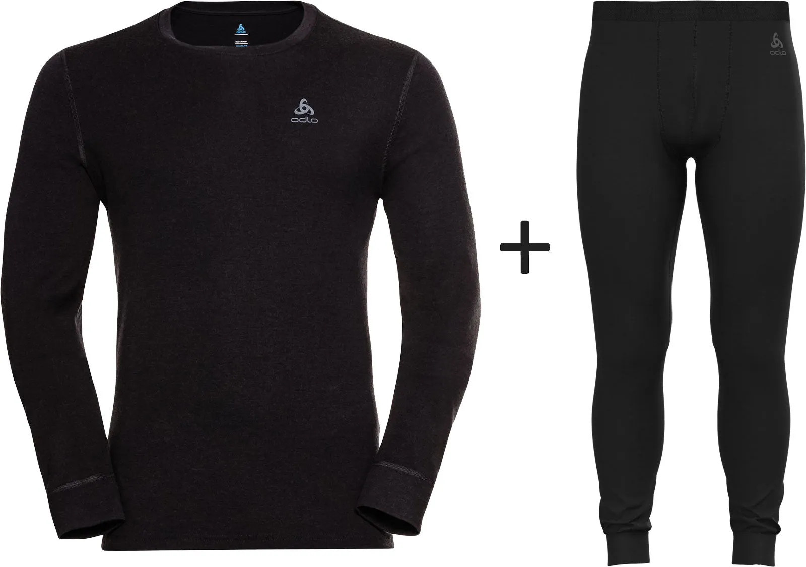 ODLO Men's Naturals 260 Merino Wool Crew Neck Base Layer COMBO