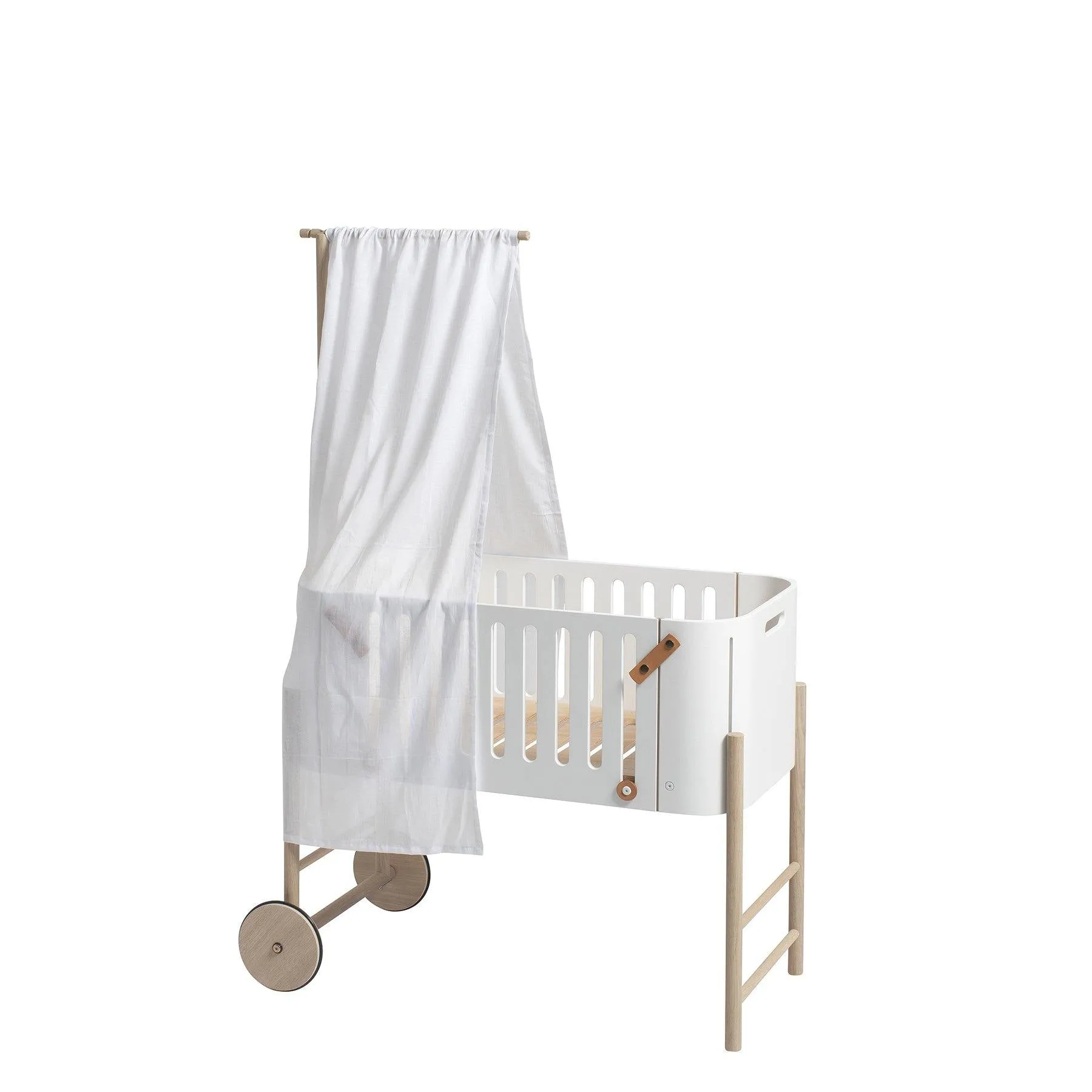 Oliver, WOOD CO-SLEEPER BED CANOPY, WHITE