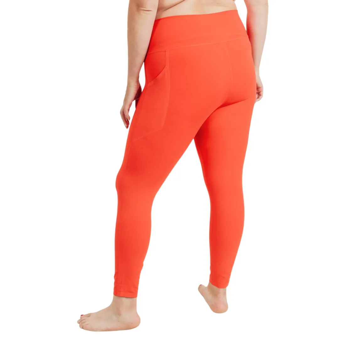 PLUS Laser-Cut Highwaist Leggings - Orange