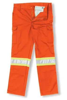 Polyester/Cotton Cargo Pant - Orange - Style #908