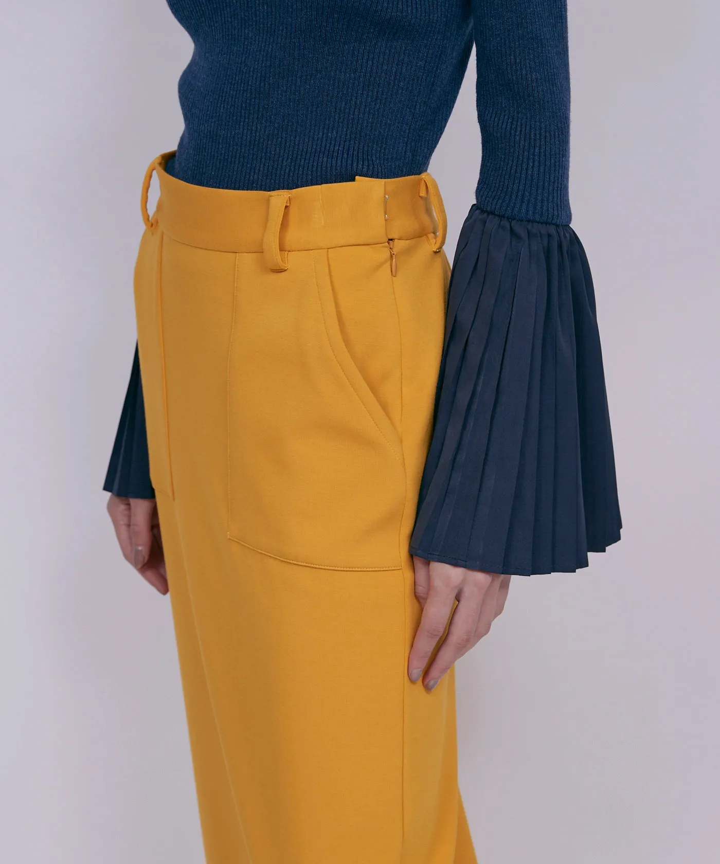 Ponte Maxi Pencil Skirt