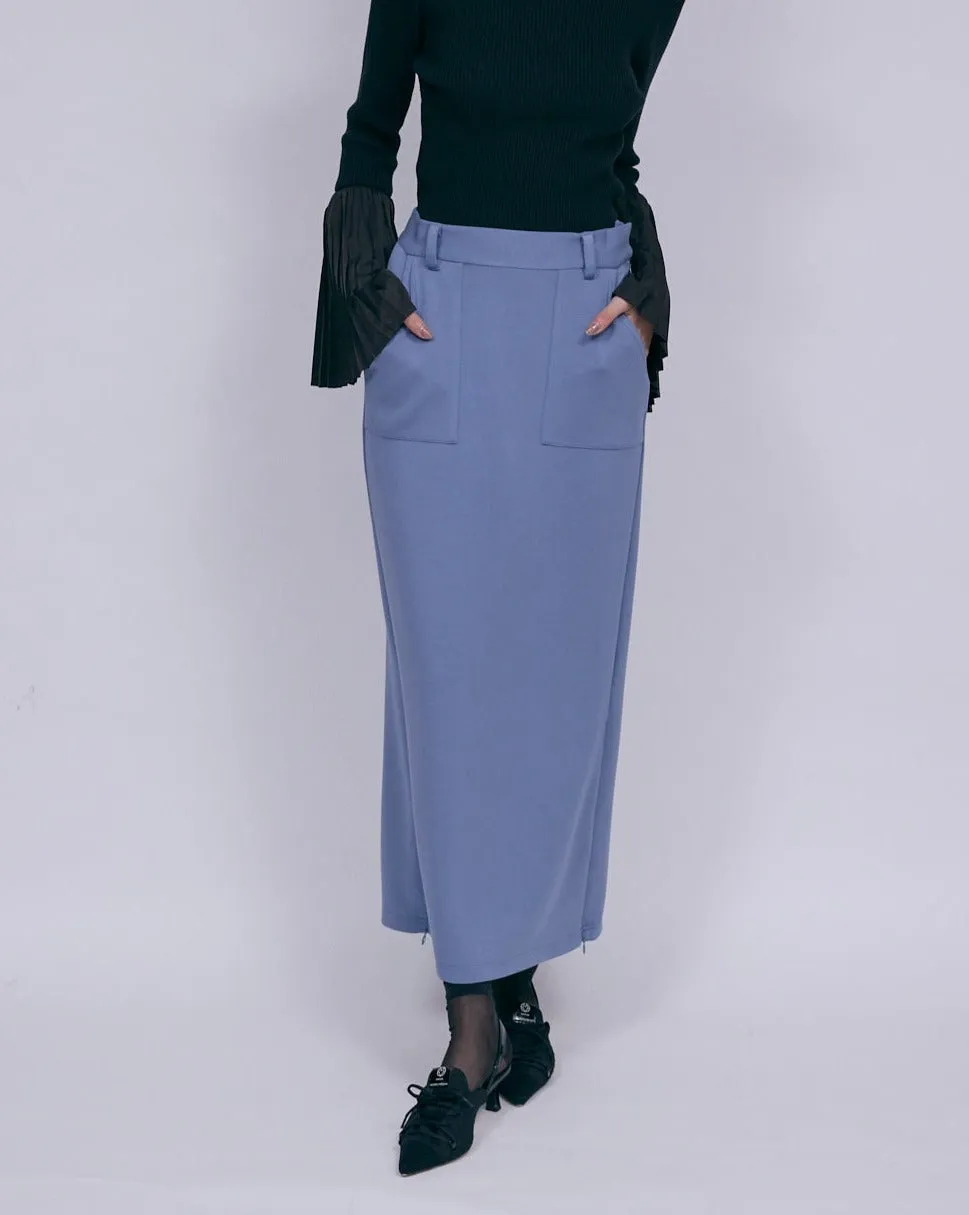 Ponte Maxi Pencil Skirt