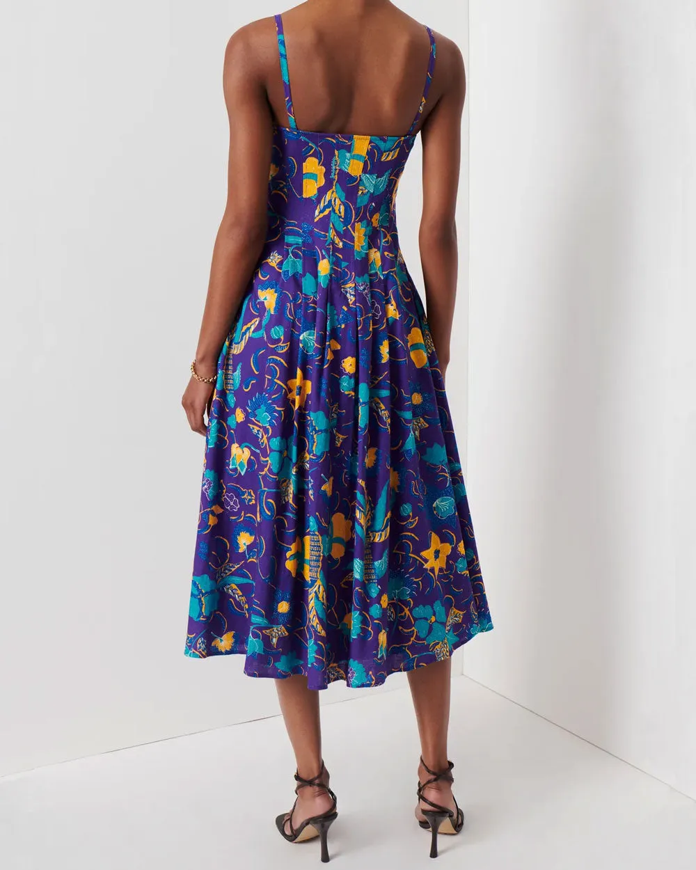 Purple Reef Aline Midi Dress