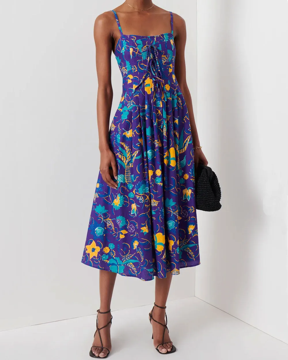 Purple Reef Aline Midi Dress