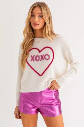 "XOXO" Light Weight Pullover Sweater