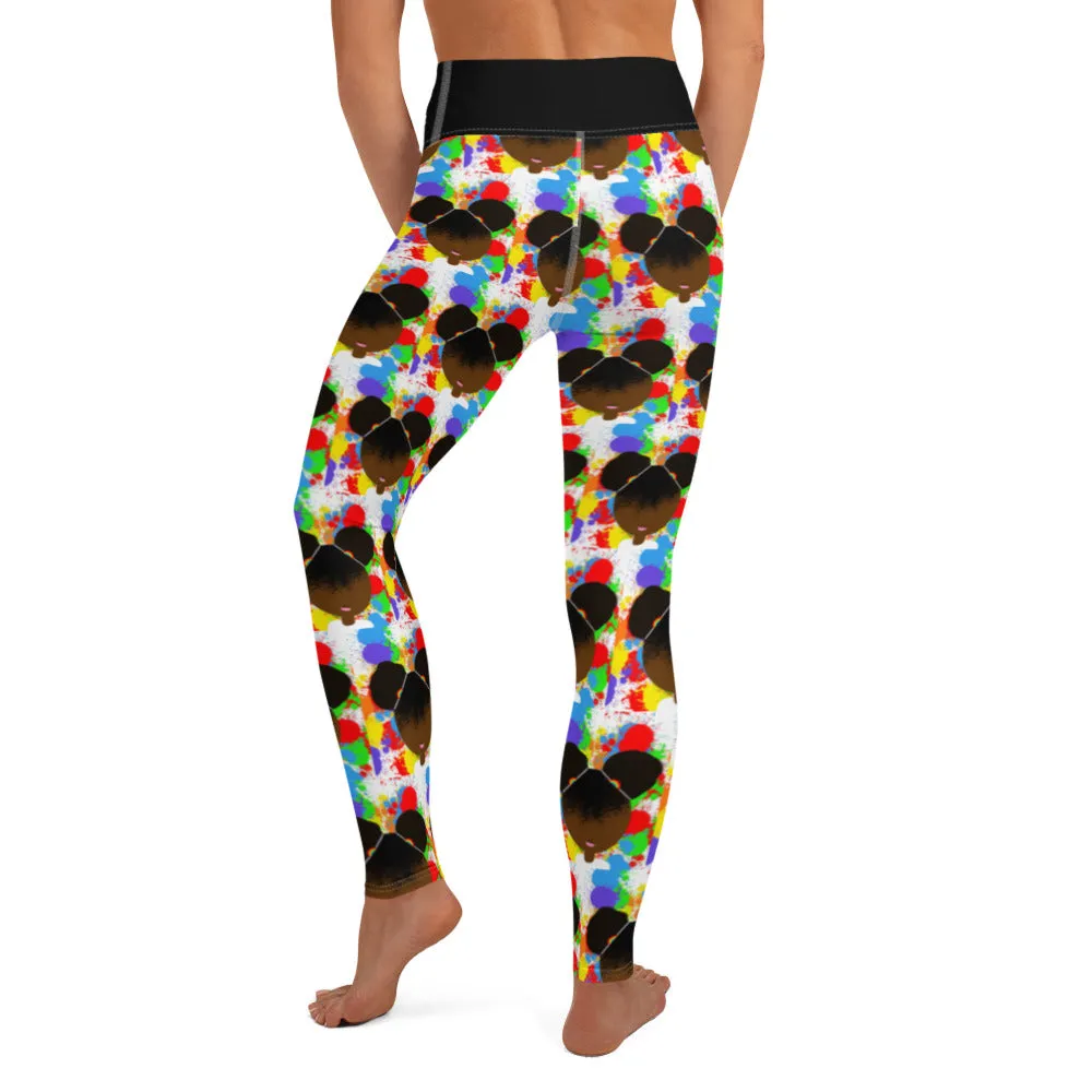 RAINBOW SPLATTER SISTAH Yoga Leggings