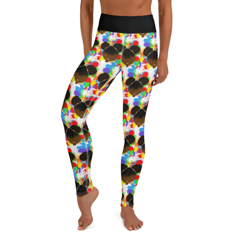 RAINBOW SPLATTER SISTAH Yoga Leggings