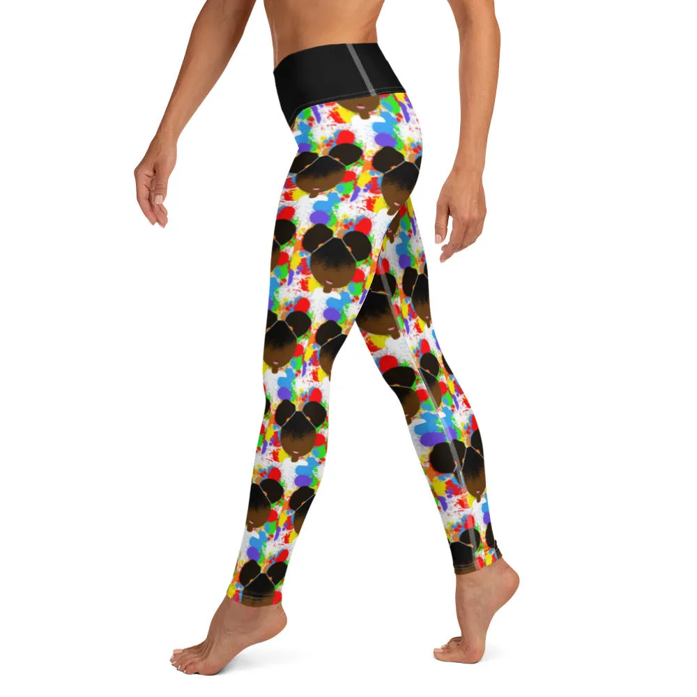 RAINBOW SPLATTER SISTAH Yoga Leggings