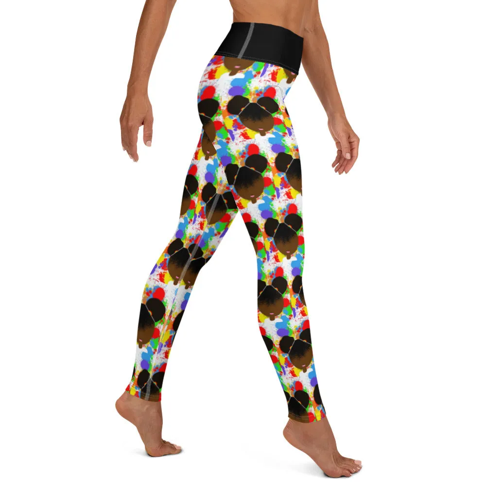 RAINBOW SPLATTER SISTAH Yoga Leggings