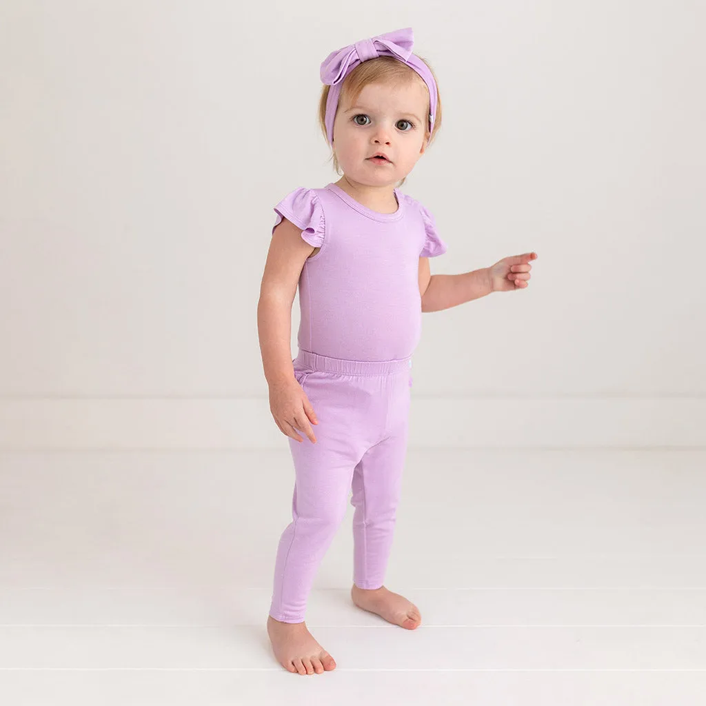 Raya Purple Ruffled Bum Leggings