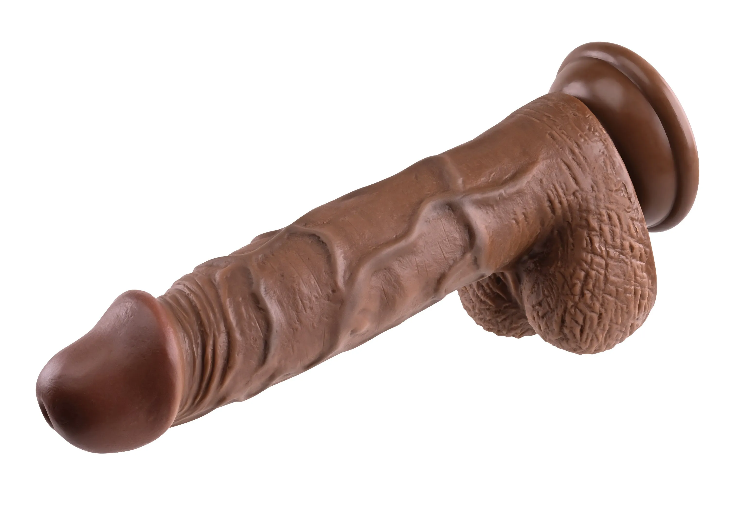 Realistic Dildo - 8 Inches - Dark