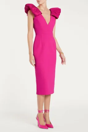 Rebecca Vallance Cupid's Bow Midi Dress