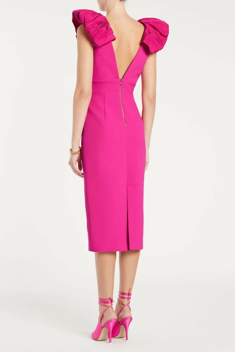 Rebecca Vallance Cupid's Bow Midi Dress