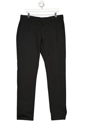 REISS Slim Fit Cotton Blend Chinos In Black W36