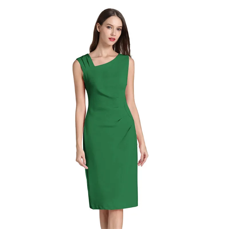 Retro 1950s Style Slim Fit Pencil Dress