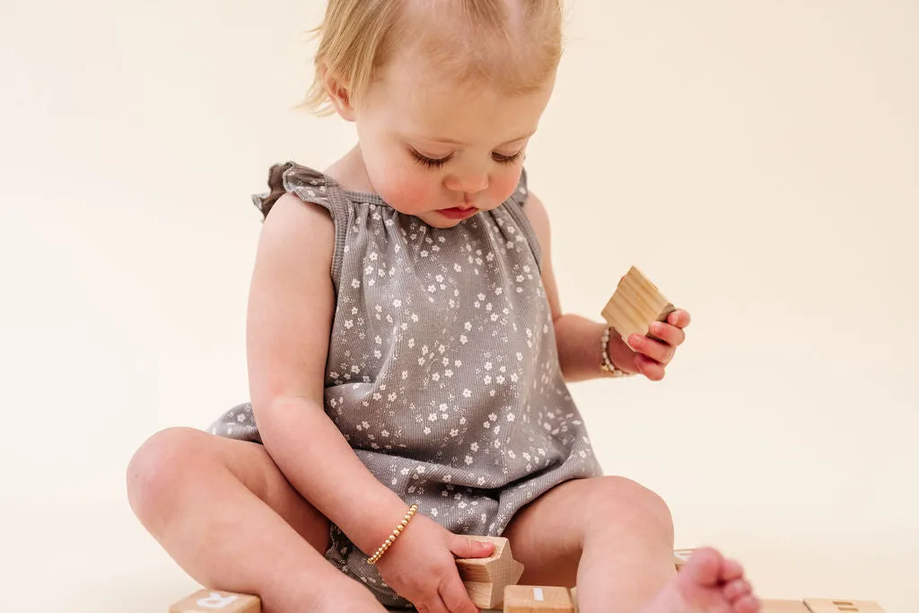 Ribbed Ruffle Romper