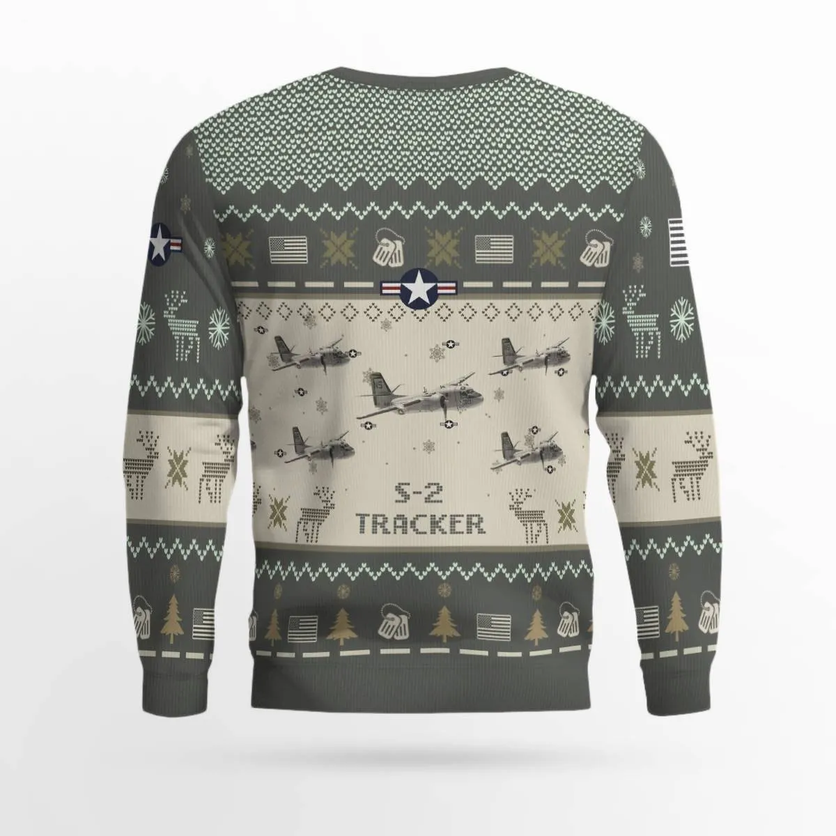 S-2 Tracker S2_Aircraft Ugly Sweater, Ugly Sweater Christmas Shirt for Men Dad Veteran