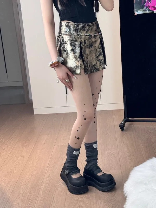 Stars tattoo tights