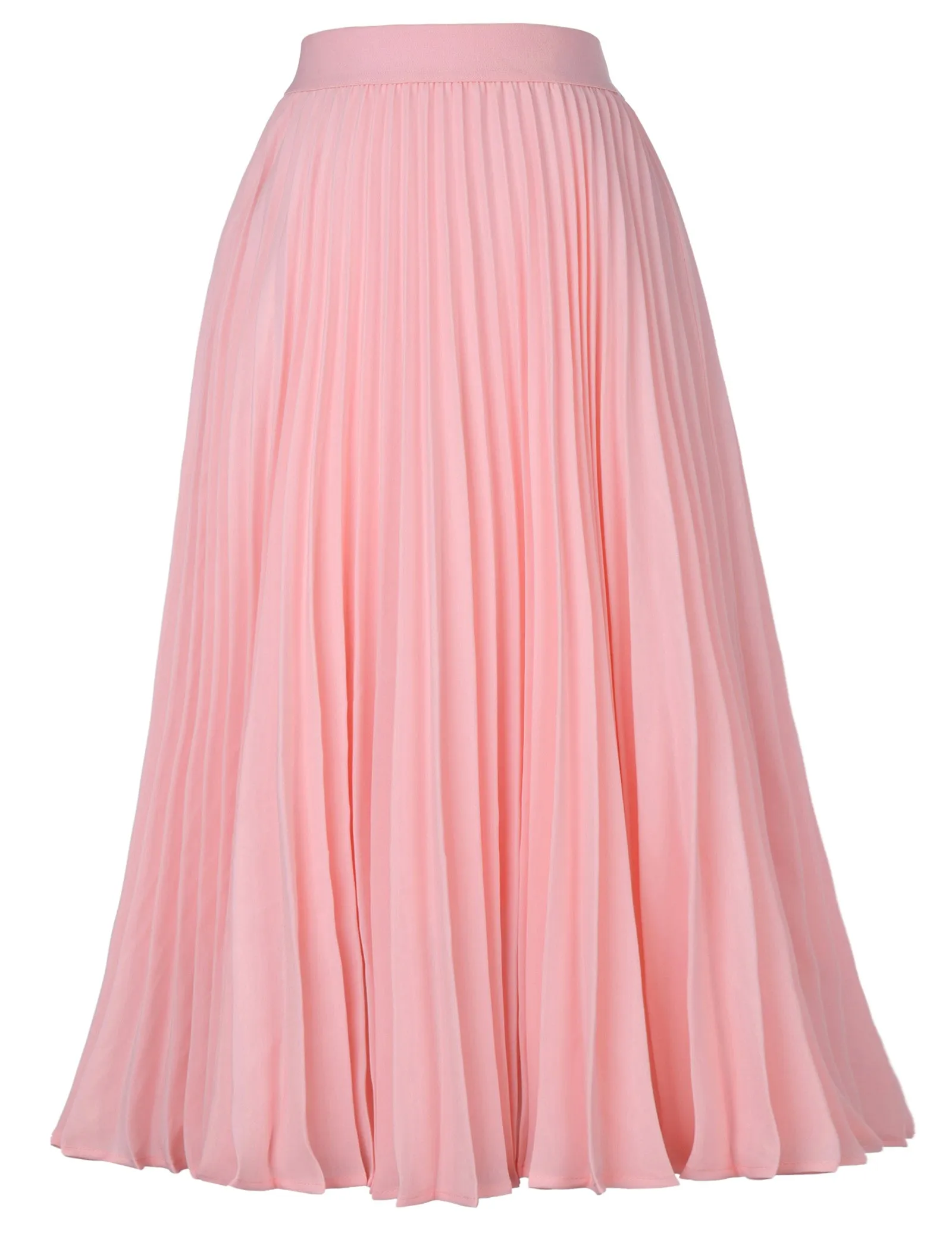 Stylish Fashion High Waist Pleated Swing A-Line Skirt