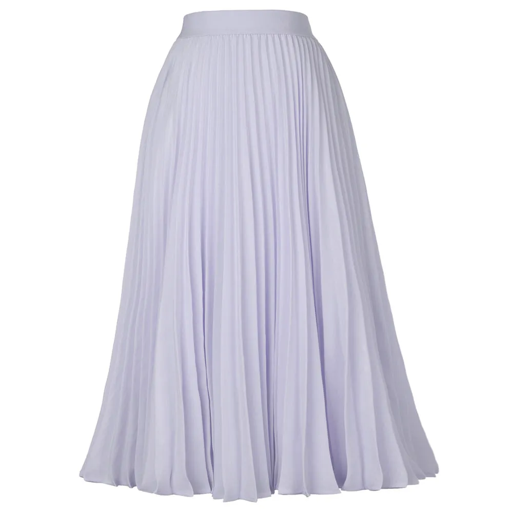 Stylish Fashion High Waist Pleated Swing A-Line Skirt