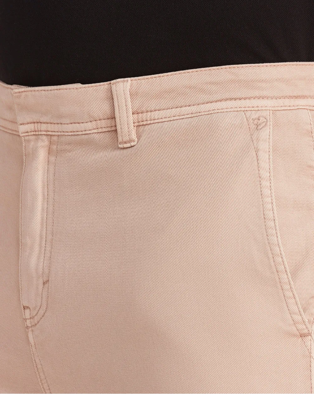 Tapered Fit Garment Dyed Chinos - Latte