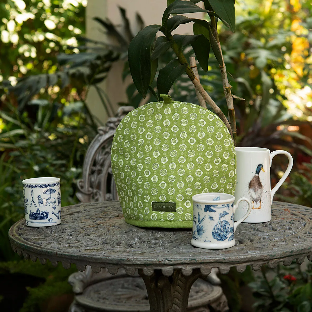 Tea Cosy - Geo Lime