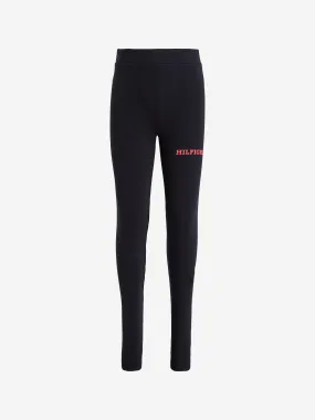 Tommy Hilfiger Girls Monotype Leggings in Navy