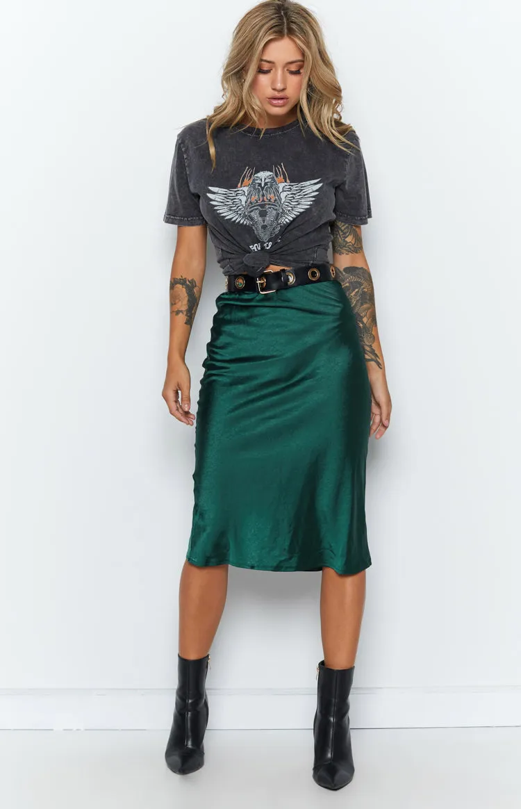 Trisha Midi Skirt Emerald