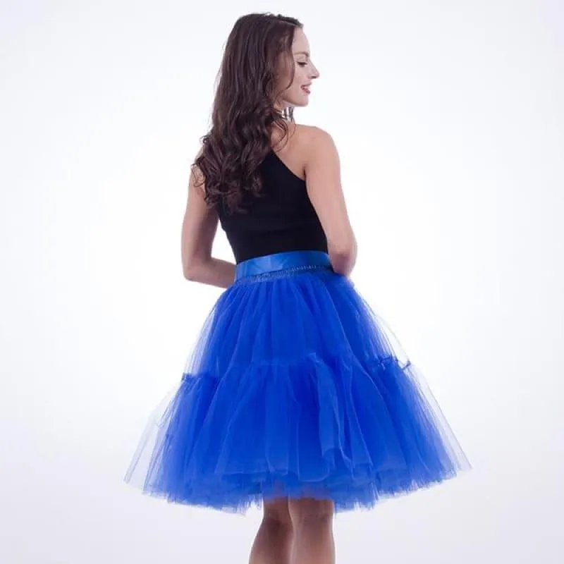 Tutu Tulle Skirt Vintage Midi Pleated Skirts