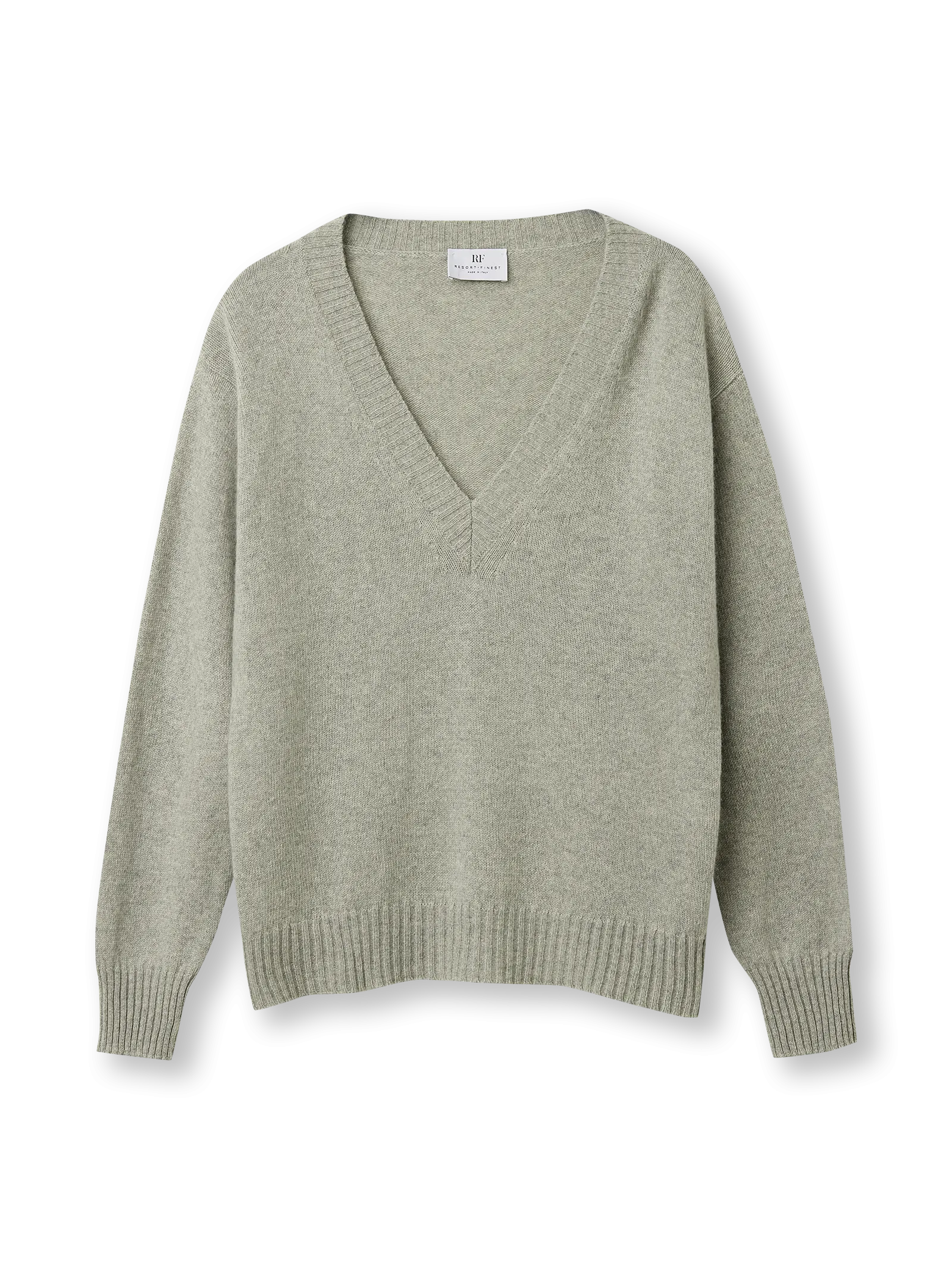 V-neck Sweater | grey