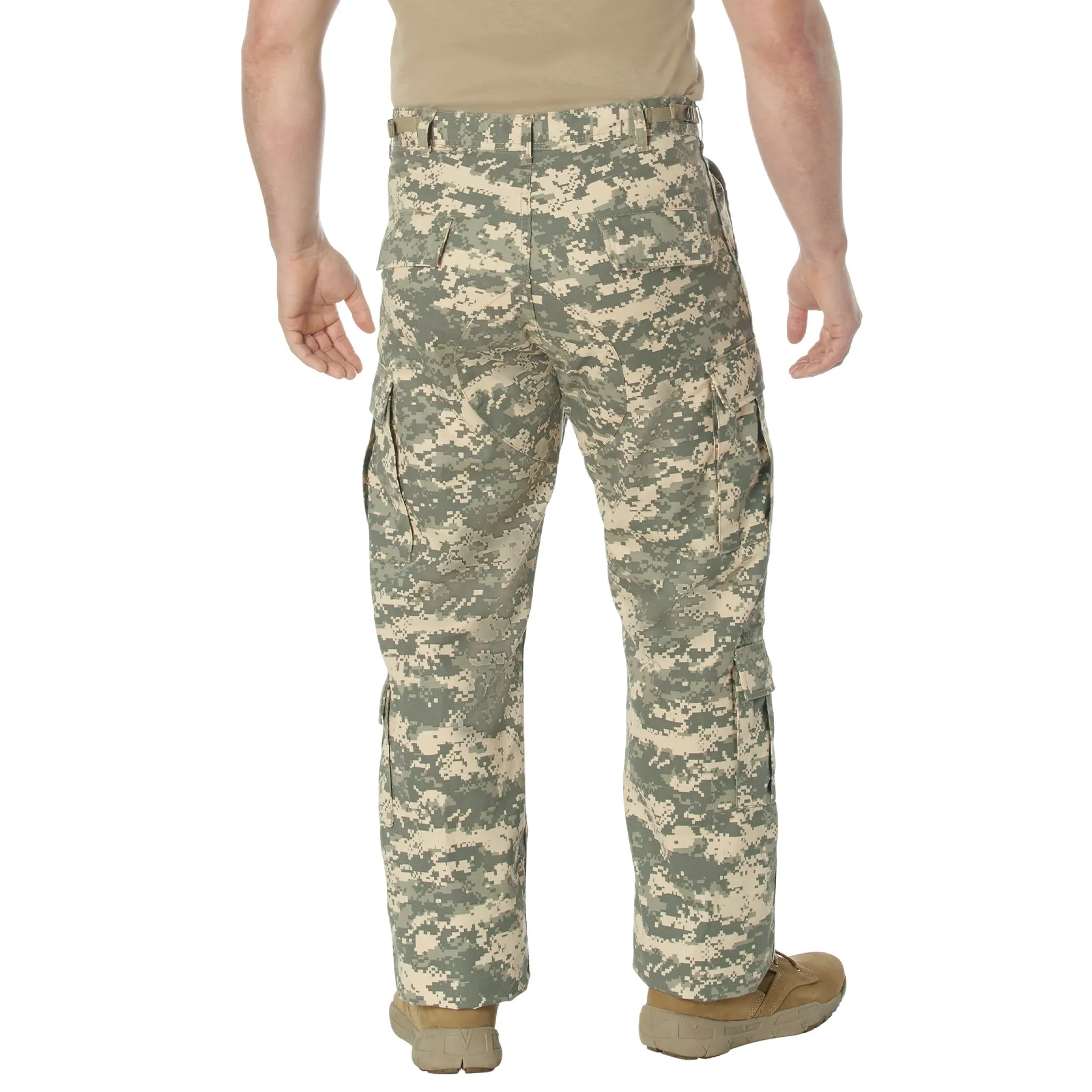 [Vintage Paratrooper] Digital Camo Cargo Fatigue BDU Pants