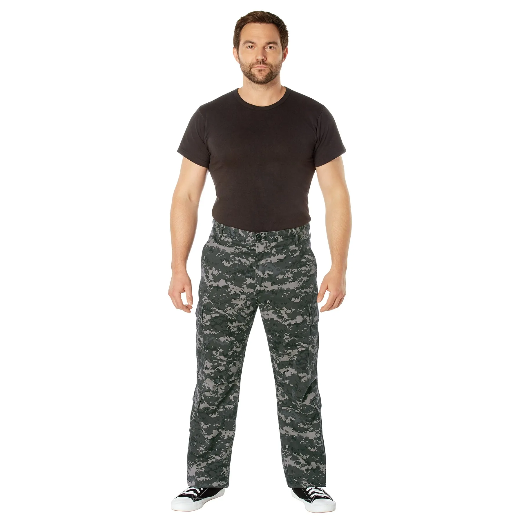 [Vintage Paratrooper] Digital Camo Cargo Fatigue BDU Pants