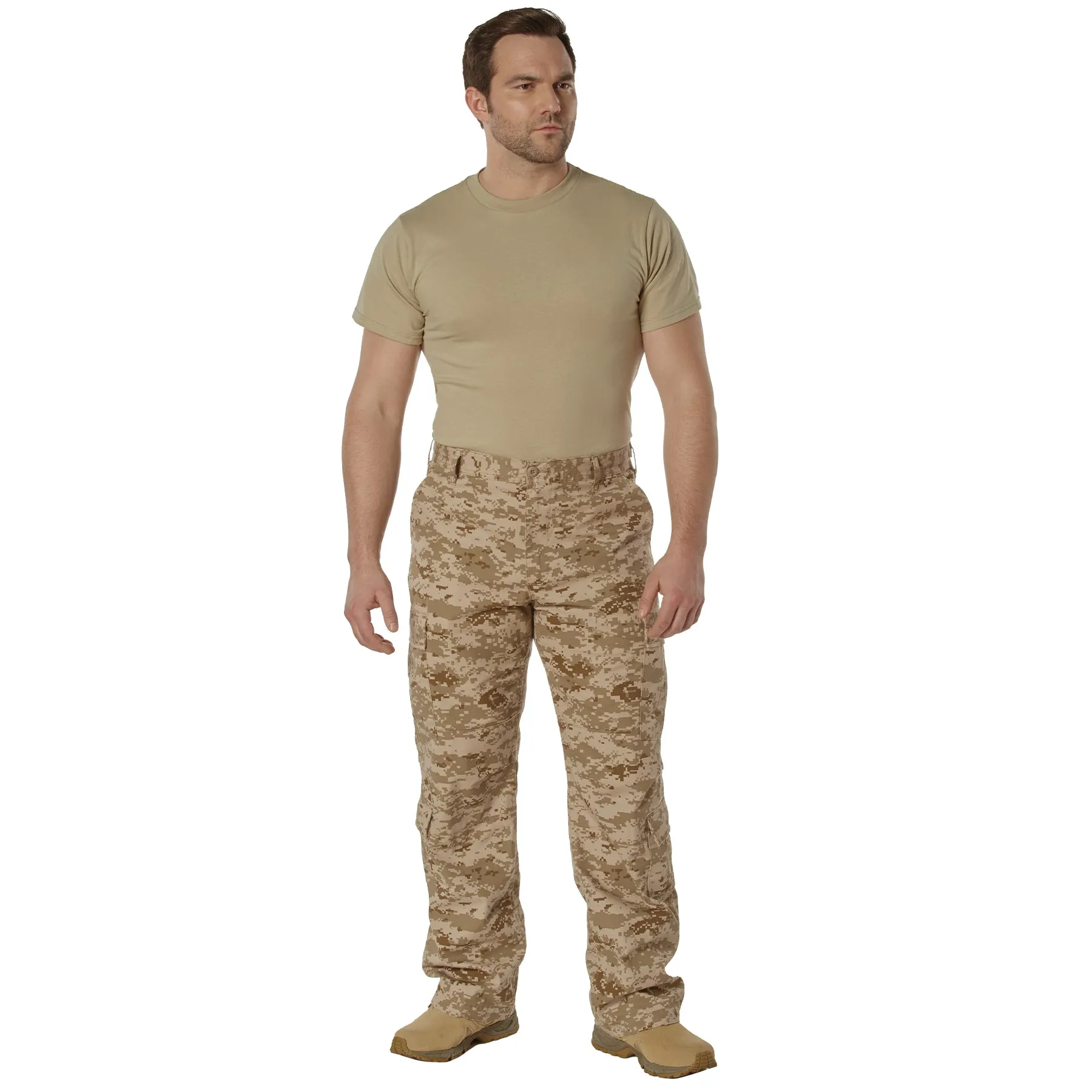 [Vintage Paratrooper] Digital Camo Cargo Fatigue BDU Pants