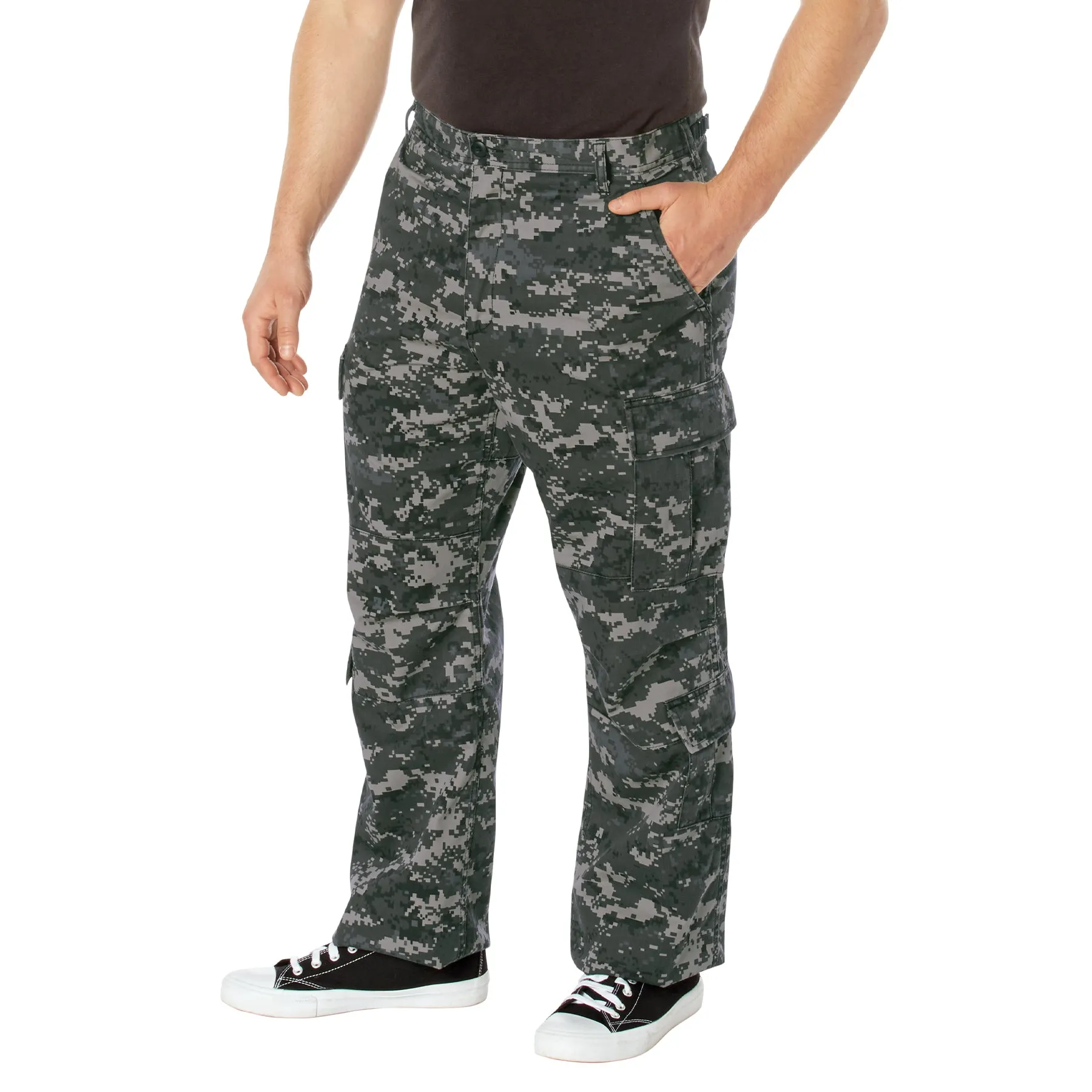 [Vintage Paratrooper] Digital Camo Cargo Fatigue BDU Pants