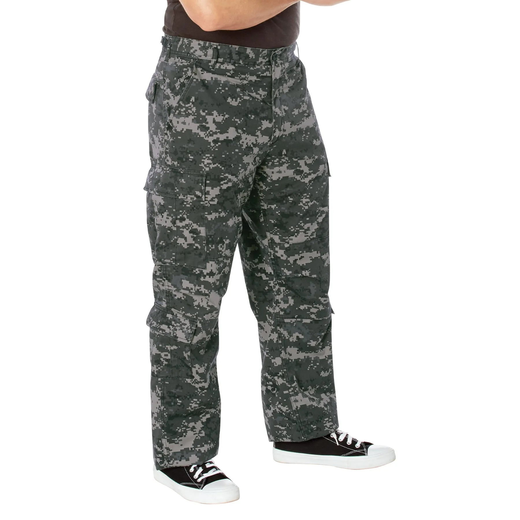 [Vintage Paratrooper] Digital Camo Cargo Fatigue BDU Pants