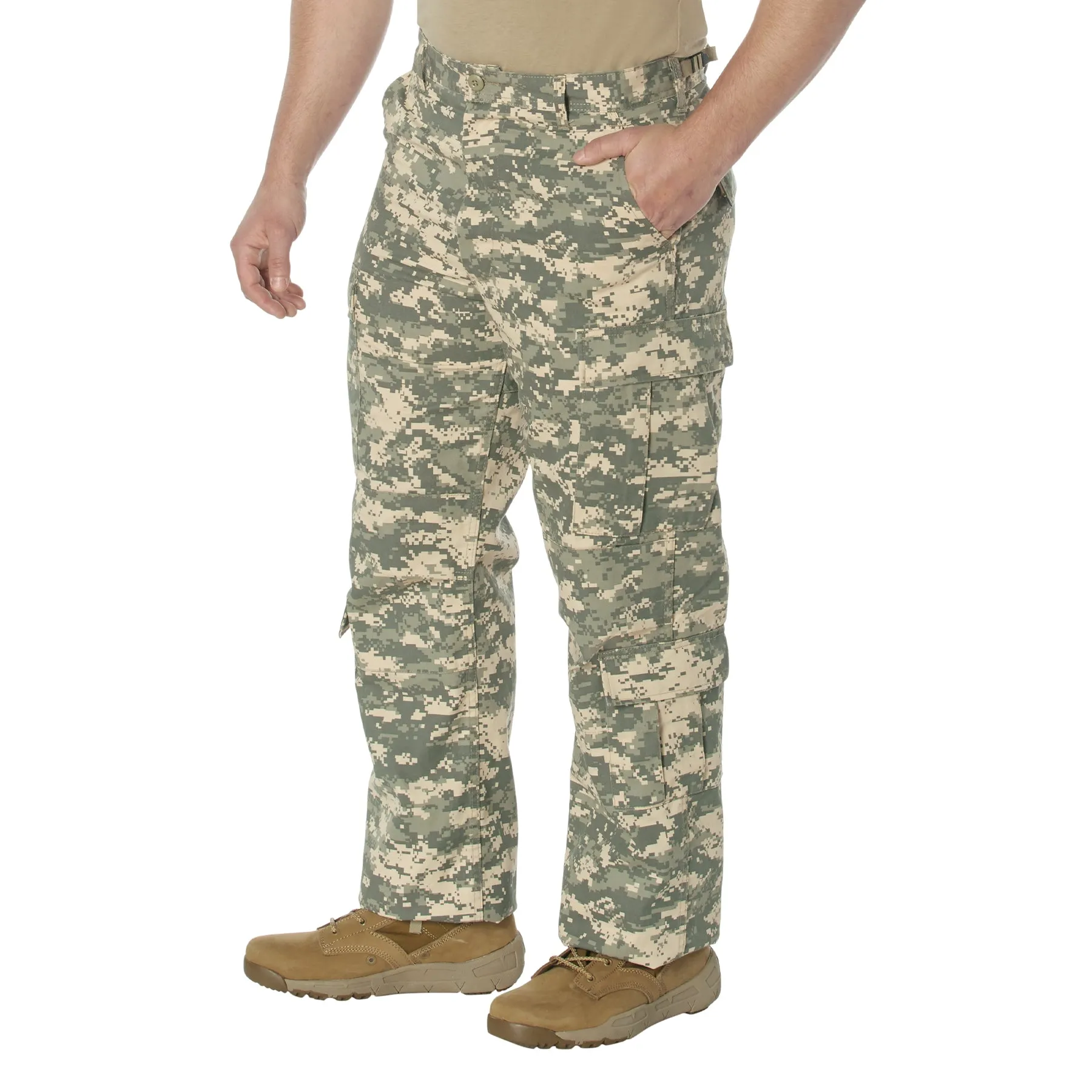 [Vintage Paratrooper] Digital Camo Cargo Fatigue BDU Pants